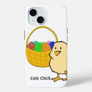 Niedliches Küken-Huhn mit Osterkorb mit Eiern Case-Mate iPhone Hülle