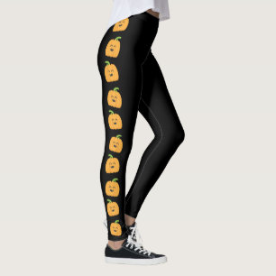 Niedliches Kürbis-Halloween-Muster-Mädchen-Kostüm Leggings