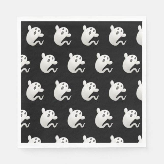 Niedliches Kürbisgeschlecht, neutrale Halloween-Ki Serviette (Vorderseite)