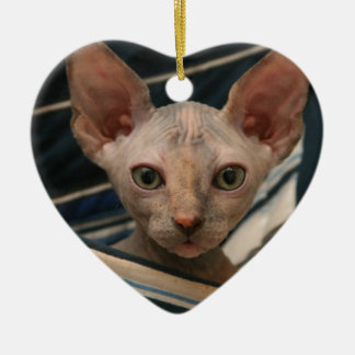 Niedliches Kuriositäten sphynx Kätzchen Keramikornament