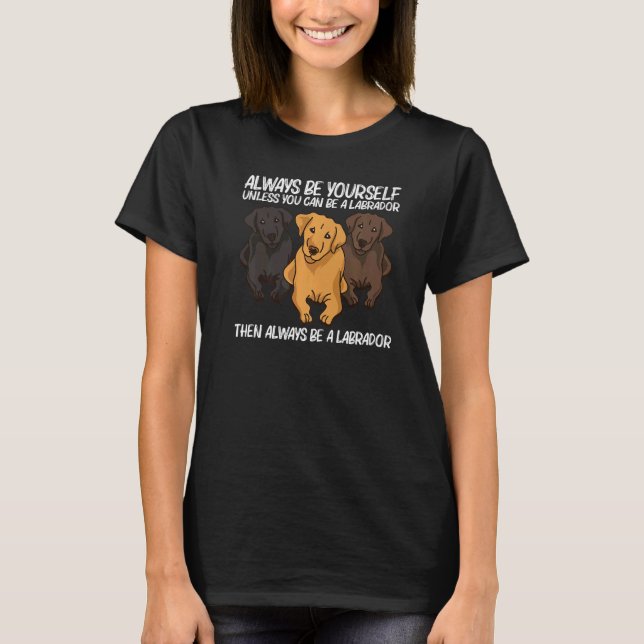 Niedliches Laboratorium für Männer Welpen Hund Tie T-Shirt (Vorderseite)