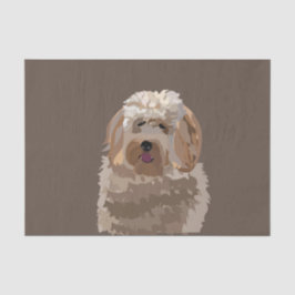 Niedliches Labradoodle Goldendoodle Poodle Dog Seidenpapier