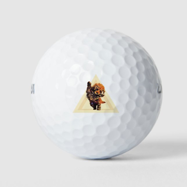 Niedliches Labradoodle Golfball (Vorderseite)