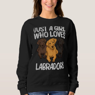 Niedliches Labrador für Mädchen Kinder Welpen Sweatshirt