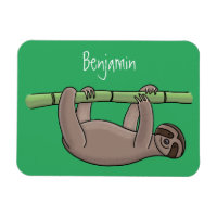 Niedliches Lächeln auf Bambus-Cartoon-Illustration