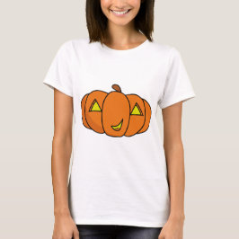 Niedliches Lächeln Halloween Pumpkin T-Shirt