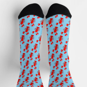 Niedliches Lächeln Hummer Cartoon Design Socken