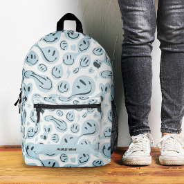 Niedliches Lächeln Lächeln Gesicht Funny Kids Teen Bedruckter Rucksack