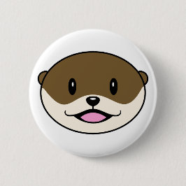 Niedliches Lächeln Otter Button