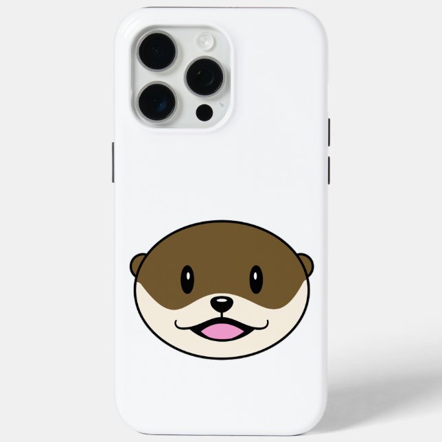 Niedliches Lächeln Otter Case-Mate iPhone Hülle (Rückseite)