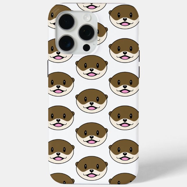 Niedliches Lächeln Otter Case-Mate iPhone Hülle (Rückseite)
