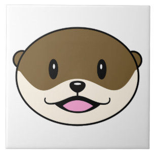 Niedliches Lächeln Otter Fliese