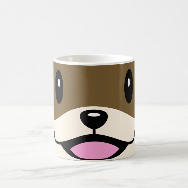 Niedliches Lächeln Otter Kaffeetasse (Mittel)