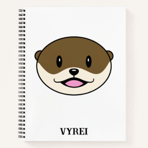 Niedliches Lächeln Otter Notizbuch