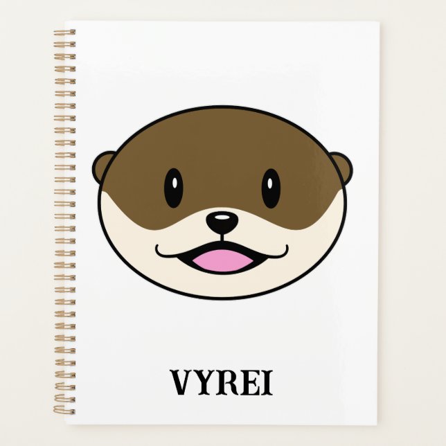 Niedliches Lächeln Otter Planer (Vorderseite)