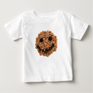 Niedliches Lächeln von Obst und Getreide Baby T-shirt