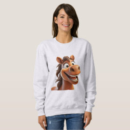 Niedliches Lächelpferd Sweatshirt