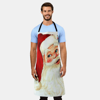 Niedliches Lachen Vintager Santa Schürze