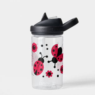 Niedliches Lady Bug Blume Muster Trinkflasche