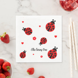 Niedliches Ladybug Paper Napkin Serviette