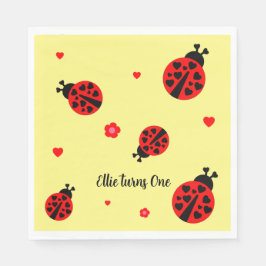 Niedliches Ladybug Paper Napkin Serviette