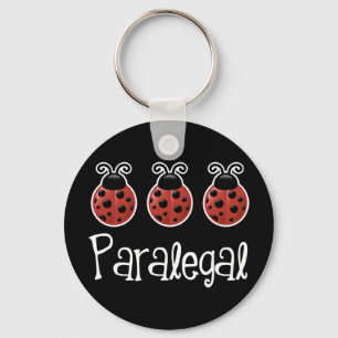 Niedliches Ladybug Paralegal-Geschenk Schlüsselanhänger