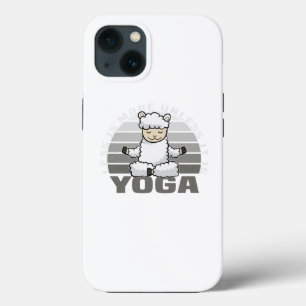Niedliches Lama, der Yoga macht, lustige Yoga-Pose Case-Mate iPhone Hülle