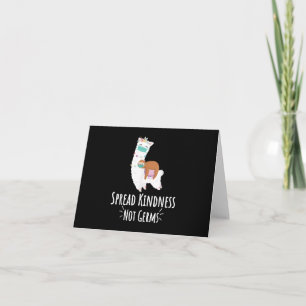 Niedliches Lama & Sloth mit Gesichtsmaske Spread-G Karte