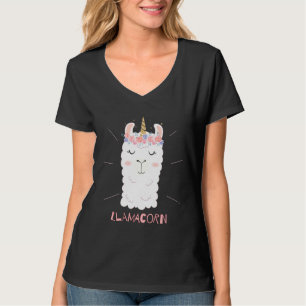 niedliches Lamakorn-Einhorn für magische Lama-Krea T-Shirt