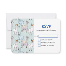 Niedliches Lamapsmuster auf Polka-Punkten