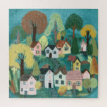 Niedliches Landdorf Illustration Wasserfarbener Ga Puzzle<br><div class="desc">Süß zeichnend von einem niedlichen Dorf. Fügen Sie Ihren eigenen Text hinzu, wenn Sie ihn anpassen möchten. Auch als Wandkunst, Grußkarten, Party Einladungen und mehr erhältlich - auch als digitaler Download, um sofort per E-Mail oder SMS zu senden. Karo meinen Shop für mehr oder lass mir wissen, wenn Sie etwas...</div>
