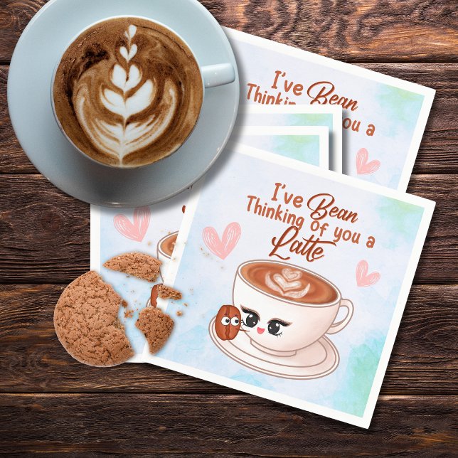 Niedliches Latte Paper Napkin Serviette (Von Creator hochgeladen)