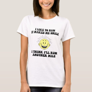 Niedliches laufendes Sprichwort T-Shirt