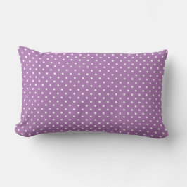 Niedliches Lavender Polka Dots Muster Lendenkissen