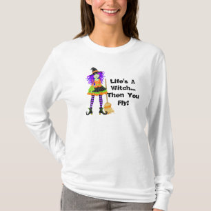 NIEDLICHES Leben ist ein Hexe-Halloween-T-Shirt T-Shirt
