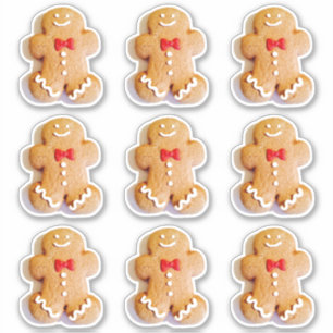 Niedliches Lebkuchen 4 Lauren Aufkleber