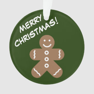 Niedliches Lebkuchengebäck Mann Kekse Weihnachtsg Ornament