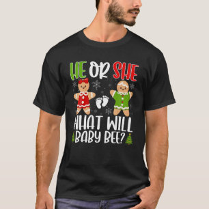 Niedliches Lebkuchengebäck Weihnachten Geschlecht T-Shirt