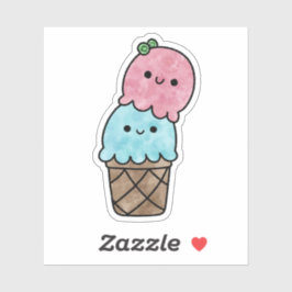 Niedliches leckeres Eis Aufkleber