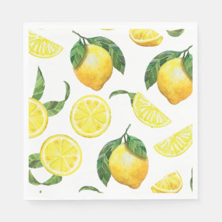 Niedliches Lemon-Muster Serviette