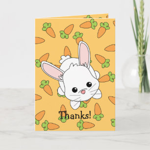Niedliches Lil Häschen - besonders angefertigt Dankeskarte