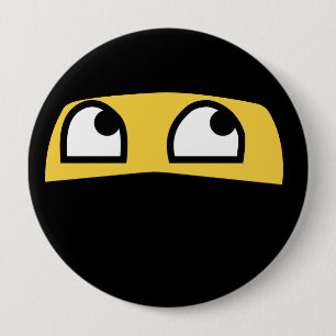 Niedliches Lil Ninja Emoji Button