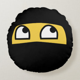 Niedliches Lil Ninja emoji Rundes Kissen