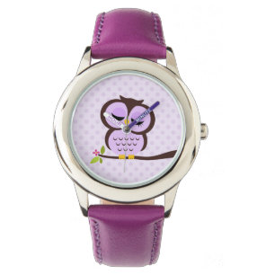 Niedliches Lila Ei Armbanduhr