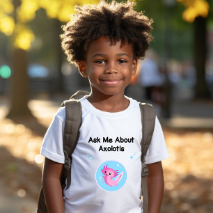 Niedliches Lila Frag über Axolotls Salamander T-Shirt