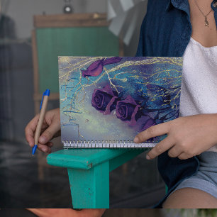 Niedliches Lila Notebook Notizblock