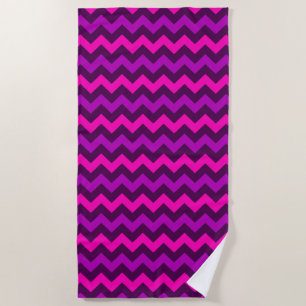 Niedliches Lila Pink Chevrons Badetuch
