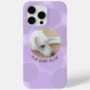 Niedliches Lila Polka Dot Gepunktet Circles Design Case-Mate iPhone Hülle