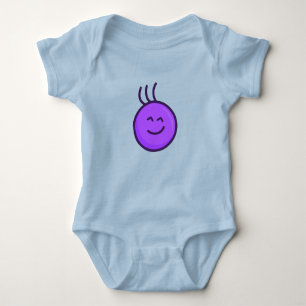 Niedliches lila Zeichen (optimistische Formulierun Baby Strampler