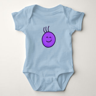 Niedliches lila Zeichen (optimistische Formulierun Baby Strampler